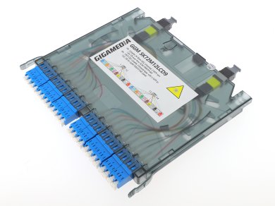 Fiberkassetter med MPO bakåt och LC framåt