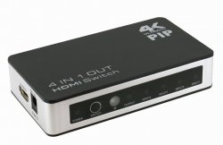 HDMI-switch 4 källor till 1 skärm
