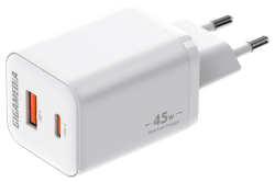 Laddare 45W 1xUSB-A 1xUSB-C