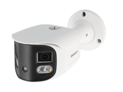 Bulletkamera Pro Dual Lens 180°, 8 MP. Fasta linser 2 x 2,8 mm. IR 30 m ,vit LED 20 m