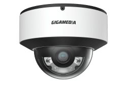 Vandalsäker domekamera Standard 4/6/8 MP. Fast lins 2,8 mm. IR och vit LED 30 m. AI-funktioner
