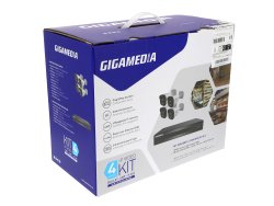 Kamerakit med 4 bullet-kameror, 8 kanaler