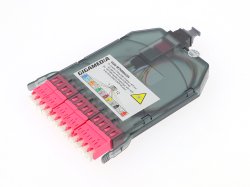 Kassett med 8 eller 12 fiber, SM och MM OM4