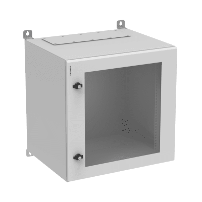 Väggskåp IP55 med glasdörr, sex olika höjder