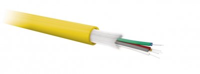 Fiberkabel SM TBU OS2 Dca - 4, 6, 8, 12, 24 fiber G652D