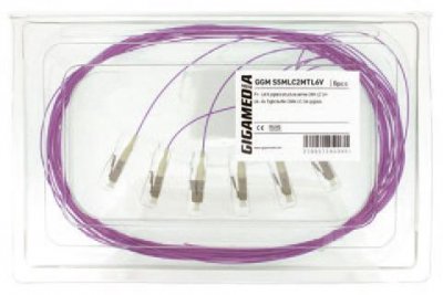 Pigtail Multimode OM4 med LC kontakt, violett