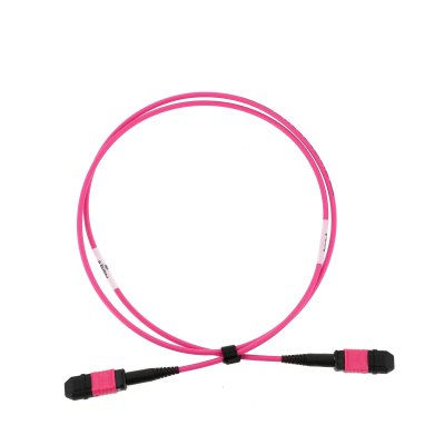 Fiberpatchkabel 8 fiber MM OM4 MPO-MPO, female polaritet B