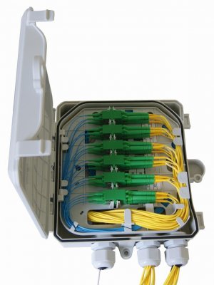 Fiberbox IP65 skarv alt. 12 x SCS