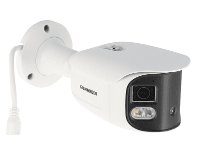 Bulletkamera Pro Dual Lens 180°, 8 MP. Fasta linser 2 x 2,8 mm. IR 30 m ,vit LED 20 m