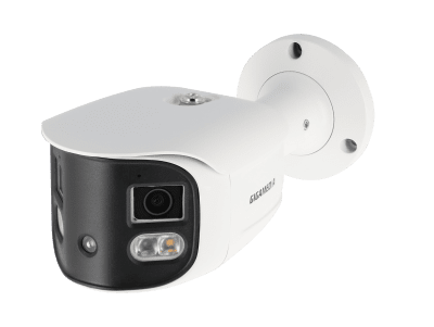 Bulletkamera Pro Dual Lens 180°, 8 MP. Fasta linser 2 x 2,8 mm. IR 30 m ,vit LED 20 m