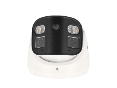 Turretkamera Pro Dual Lens 180°, 8 MP. Fasta linser 2 x 2,8 mm. IR 30 m ,vit LED 20 m