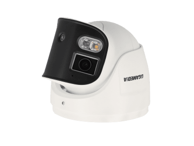 Turretkamera Pro Dual Lens 180°, 8 MP. Fasta linser 2 x 2,8 mm. IR 30 m ,vit LED 20 m