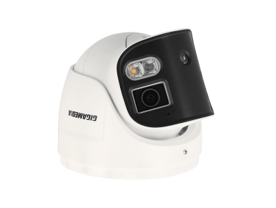 Turretkamera Pro Dual Lens 180°, 8 MP. Fasta linser 2 x 2,8 mm. IR 30 m ,vit LED 20 m