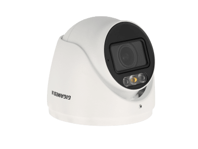 Turretkamera Standard 2/4/8 MP. Fast lins 2,8 mm. IR och vit LED 30 m. AI-funktioner