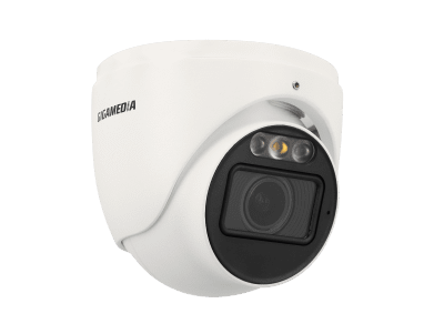 Turretkamera Standard 4/6/8 MP. Motorzoom 2,8-12mm. IR 50 m och vit LED 40 m. AI-funktioner