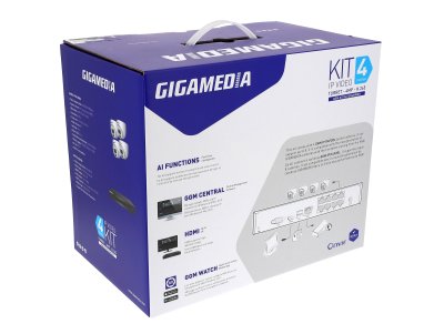 Kamerakit med 4 turret-kameror, 8 kanaler