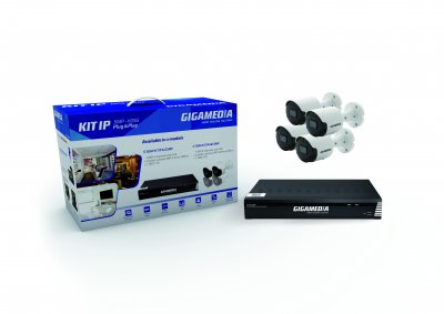 IP-kamerakit 8-kan NVR + 4 kameror
