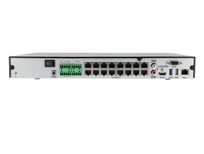 NVR Advanced 16 kanaler för 19" rack, 2xHDD, 16xPoE
