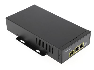 Konverter och PoE injektor 90W med SFP-ingång