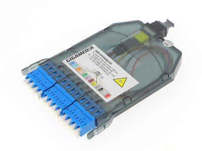 Kassett med 8 eller 12 fiber, SM och MM OM4